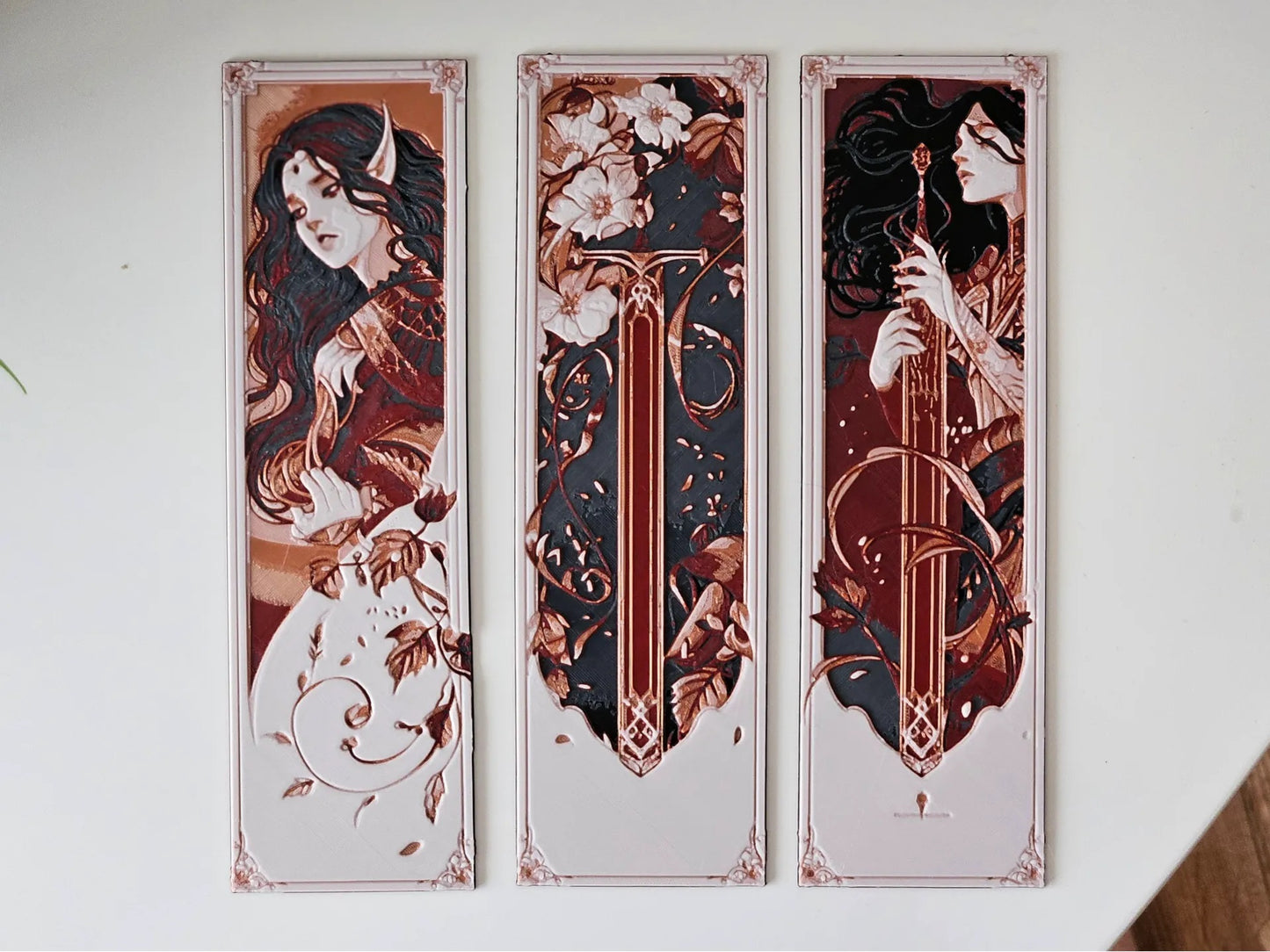 Mystische Elfen Lesezeichen 3er Set