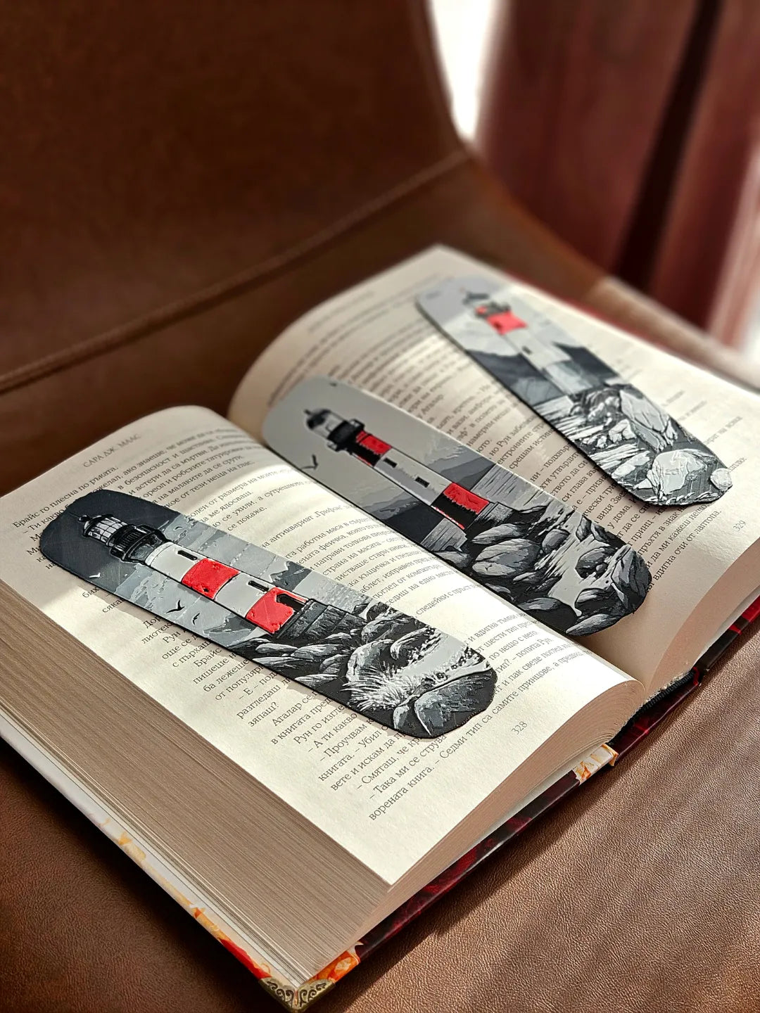 Leuchtturm Lesezeichen 3er Set