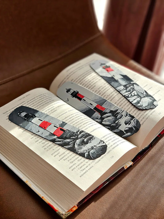 Leuchtturm Lesezeichen 3er Set