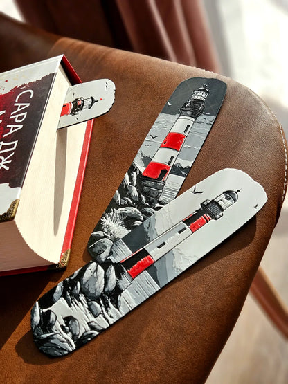 Leuchtturm Lesezeichen 3er Set