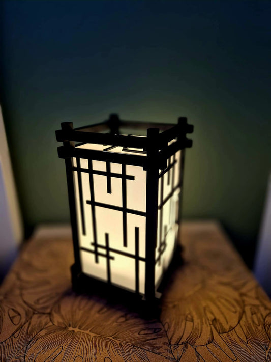 Japanische Lampe Shoji Stil