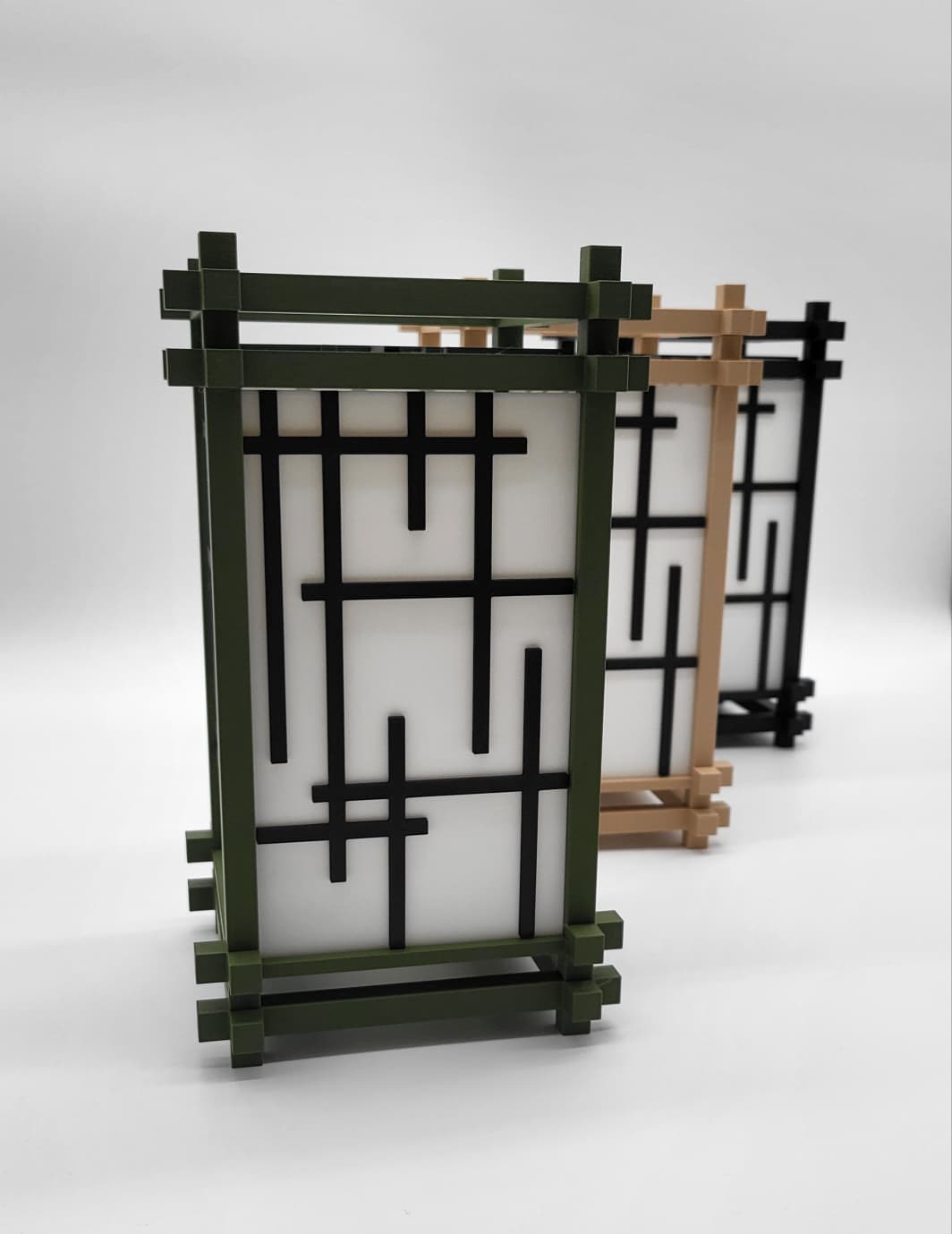 Japanische Lampe Shoji Stil