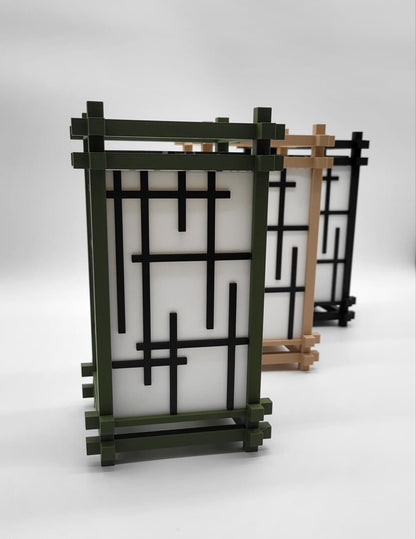 Japanische Lampe Shoji Stil