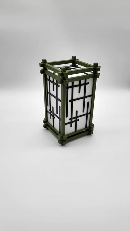 Japanische Lampe Shoji Stil