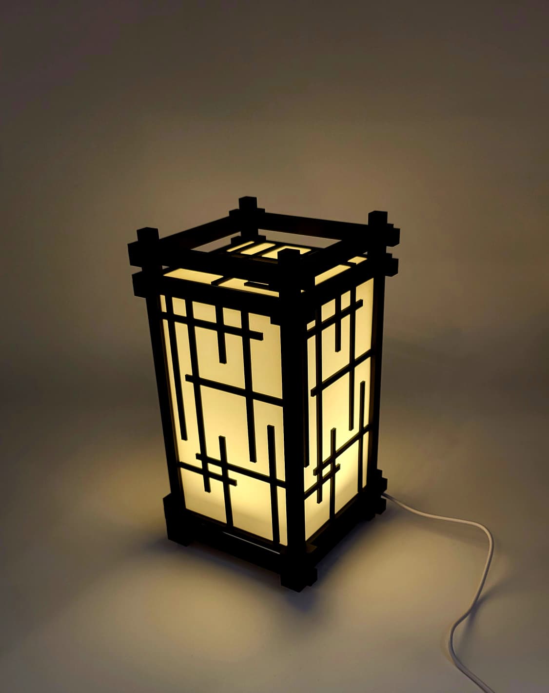 Japanische Lampe Shoji Stil